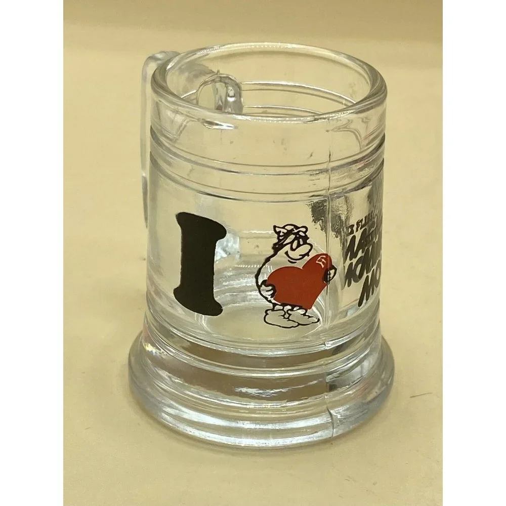 Six Flags Magic Mountain CA Amusement Park Clear Glass Shot Glass Mini Stein